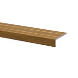 Profil de treapta din aluminiu autoadeziv S46, 25 x 10 mm, stejar deschis, 100 cm