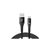 Mcdodo Magnificence CA-7960 Cablu USB la USB-C LED, 1m (negru)