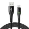 Mcdodo Magnificence CA-7960 Cablu USB la USB-C LED, 1m (negru)