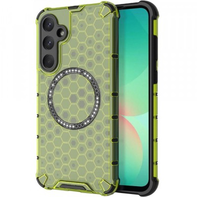 Husa MagSafe pentru Samsung Galaxy A26 A266, Techsuit, HoneyComb Shield, Verde foto