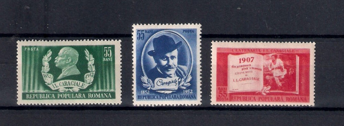 ROMANIA 1952 - I.L.CARAGIALE, MNH - LP 321