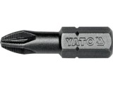 Cumpara ieftin Bit profesional Yato 1 4 , 25mm, cap PZ2, HRC 58-62, realizat din otel forjat, cu acoperire anticoroziva