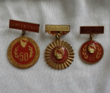 INSIGNE UTC 60 / BRIGADIER UTC / SEMICENTENAR UTC, Romania de la 1950