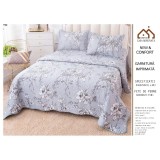 Cumpara ieftin Set Cuvertura Catifea Pat Dublu 3 Piese - PIT140
