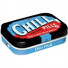 Cutie metalica cu bomboane - Chill Pills foto