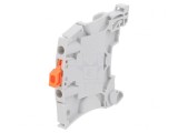 Terminal &Icirc;mbinare Șine 0,2-4mm2 2 Borne Gri 5,2mm, TE Connectivity