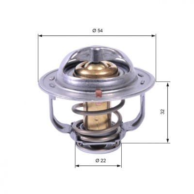 GATES TH42589G1 termostat,lichid racire foto