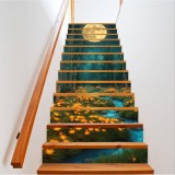 Cumpara ieftin Sticker decorativ pentru scari interioare, print autoadeziv de inalta rezolutie, dimensine 200 x 124 cm, cod: AVX-STAIRS-05