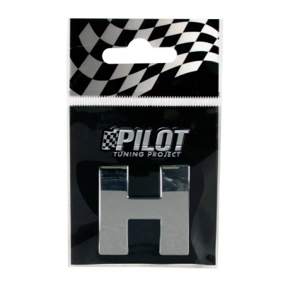 Autocolant 3D crom Type-3 (28mm) litera - H Garage AutoRide foto