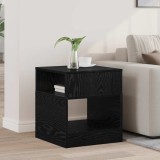 vidaXL Masă laterală Stejar Negru 40,5 x 40 x 45 cm Lemn compozit 890914