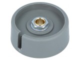 Buton rotativ gri 6mm 40x16mm poliamidă