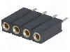 Conector 4 pini, seria {{Serie conector}}, pas pini 2.54mm, CONNFLY - DS1002-03-1*4131