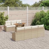 vidaXL Set de masă pentru grădină Manual Bej și crem 100 x 55 x 73 cm