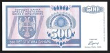 BOSNIA HERTEGOVINA - REPUBLICA SARBA - BANJA LUKA , 500 DINARI / DINARA 1992 , P-136a , UNC , necirculata