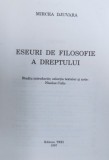 ESEURI DE FILOSOFIE A DREPTULUI de MIRCEA DJUVARA 1997,, PREZINTA SUBLINIERI
