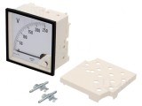 Voltmetru pe panou 0-250V 96x96mm