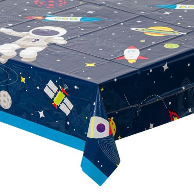 Fata De Masa Petrecere Cu Spatiul Cosmic, 180 x 120cm foto