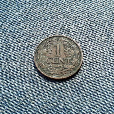 1 Cent 1928 Olanda / Nederland foto