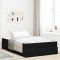 vidaXL Cadru de pat cu saltea cu depozitare Negru 120 x 200 cm Catifea 3399554