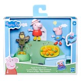 Set de joaca cu 2 figurine si accesorii, Peppa Pig, Garden Fun, F3767