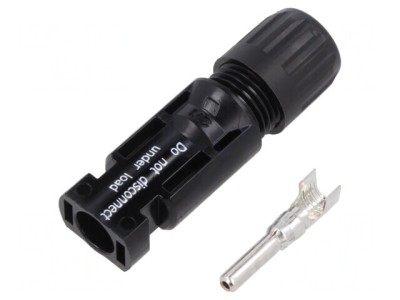 Conector Solar Drept Crimpat MC4 10mm2 7-8.8mm foto