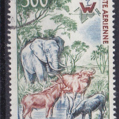 DB1 Fauna Africana Elefant Niger 1960 1 v. uzata