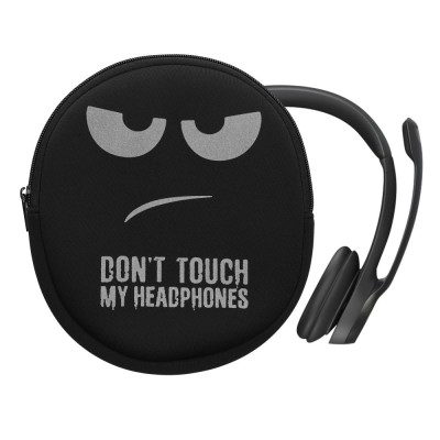 Husa Casti Kwmobile pentru Logitech H390, Negru/Alb, Neopren, KWM0000251X001C foto