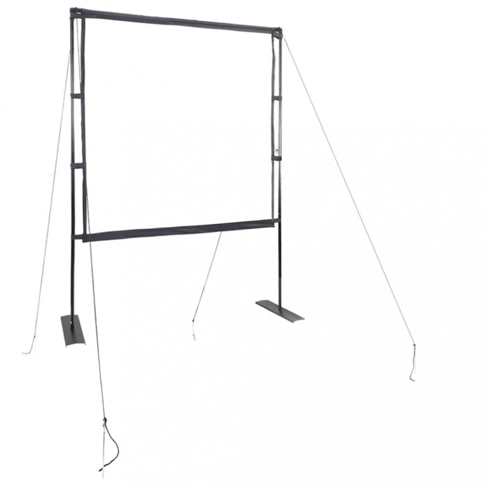 Gossi ecran de proiectie cu suporturi 89 inch 1:1