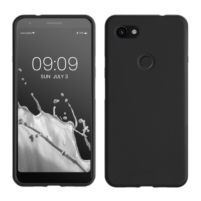 Husa Kwmobile pentru Google Pixel 3a XL, Negru, Silicon, 51944.47 foto