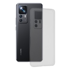 Husa silicon compatibila xiaomi 12t / 12t pro, pastreaza originalitatea, luxury, transparent foto