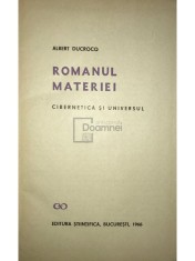 Albert Ducrocq - Romanul materiei (Editia: 1966) foto