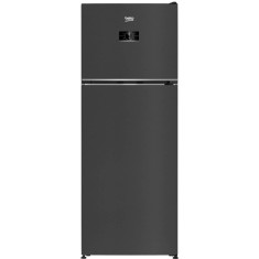 Frigider cu doua usi BEKO B5RDNE504LXBR, No Frost, 477 l, Usi reversibile, Avertizare luminoasa, H 186.5 cm, Clasa E, Dark inox