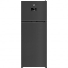 Frigider cu doua usi BEKO B5RDNE504LXBR, No Frost, 477 l, Usi reversibile, Avertizare luminoasa, H 186.5 cm, Clasa E, Dark inox