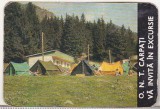 bnk cld Calendar de buzunar 1965 - ONT - Camping in Muntii Carpati