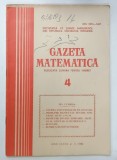 GAZETA MATEMATICA , PUBLICATIE LUNARA PENTRU TINERET , NR.4 , 1980