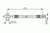 Conducta / cablu frana AUDI A6 (4B2, C5) (1997 - 2005) BOSCH 1 987 476 308