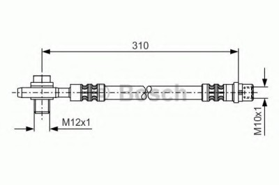 Conducta / cablu frana VW PASSAT (3B2) (1996 - 2001) BOSCH 1 987 476 308 foto