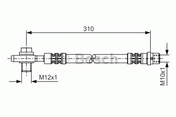 Conducta / cablu frana VW PASSAT (3B2) (1996 - 2001) BOSCH 1 987 476 308