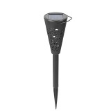 Lampa Solara Gradina Torta Flippy, Alb Rece 6000K, IP65, 41.5cm, ABS, 12h Autonomie, Rezistenta Apa, Fixare Sol