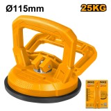 Ventuza simpla 115mm, ABS, 25kg, INGCO HSU012501
