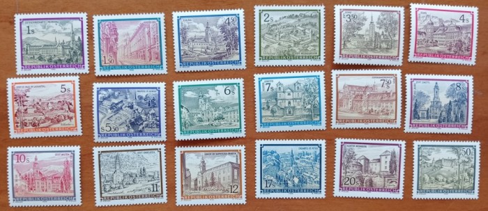 AUSTRIA-&#039;&#039;UZUOALE&#039;&#039;-PEISAJE- SET DE-18Val.-MNH -NESTAMP