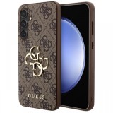 Guess Husa PU 4G Metal Logo Samsung Galaxy S23 FE Maro