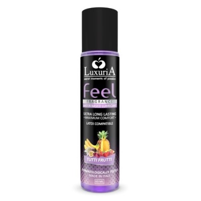 Lubrifianti cu arome - Luxuria Feel Lubrifiant cu Aroma Ultra Rezistent 60 ml Tutti Frutti Confort Maxim Testat Dermatologic foto