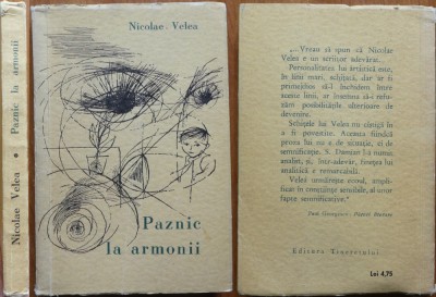 Nicolae Velea, Paznic la armonii, 1965, editia 1 cu autograf foto