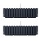 Set 2 jardiniere decorative cu suport metalic, sistem irigare,​​​​​​​ antracit, 58x18x16.2 cm, Boardee Fencycase W