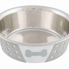 Castron de inox 0.75L/ 17 CM alb/gri 25256