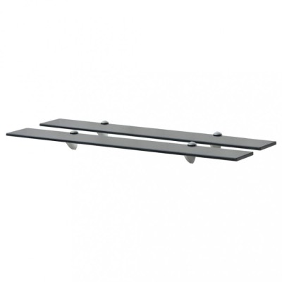 vidaXL Rafturi suspendate, 2 buc., 80 x 20 cm, sticlă, 8 mm 3051531 foto