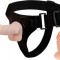 Strap-on Jessica Ultra Passionate Harness cu 2 Dildo-uri, TPR, Natural