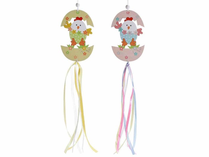 Set 2 decoratiuni Oua Paste 9.5x42 cm