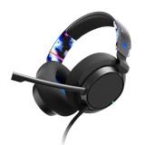 Cumpara ieftin Casti Gaming cu microfon Skullcandy Slyr Pro Multi Platform, Cu fir, Negru/Albastru